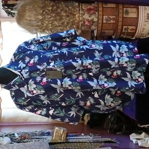 Planet B Flamingo Shirt 2XL NWT